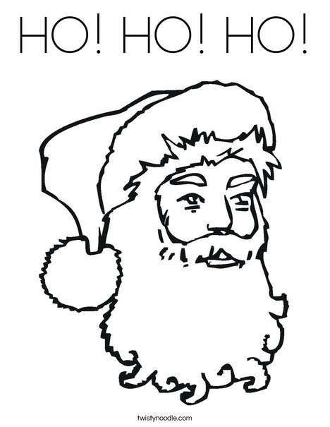 Ho ho ho coloring page