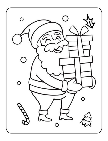 Santa claus coloring pages