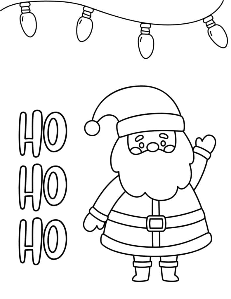 Free christmas coloring pages for kids