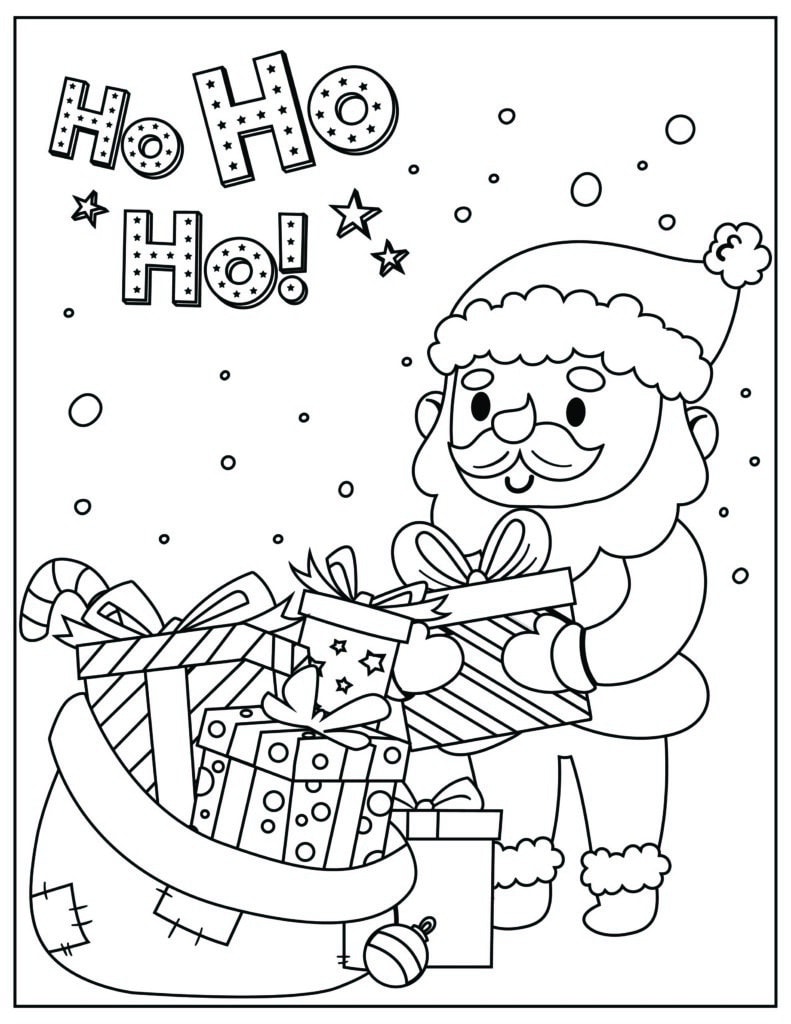 Christmas coloring pages