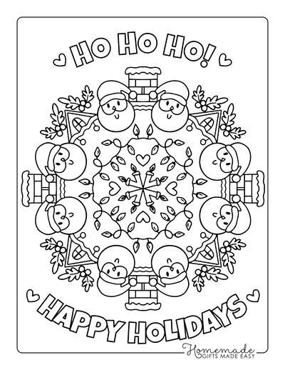 Best santa coloring pages for kids adults free printable pdfs