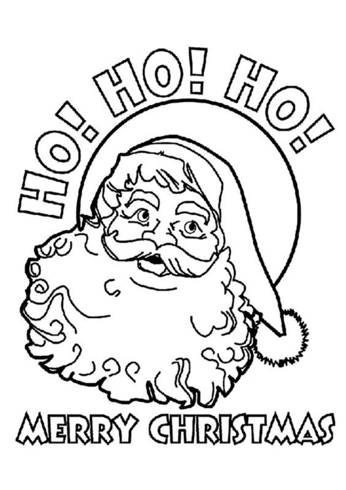 Free printable santa coloring pages for kids