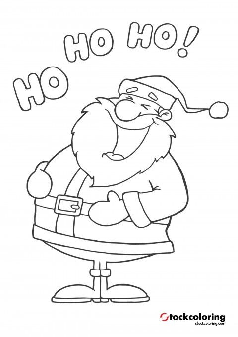 Santa claus ho ho ho santa coloring pages christmas coloring pages printable christmas coloring pages