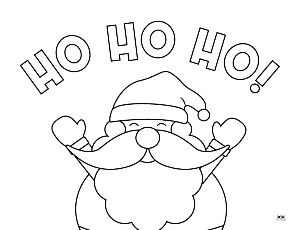 Santa coloring pages