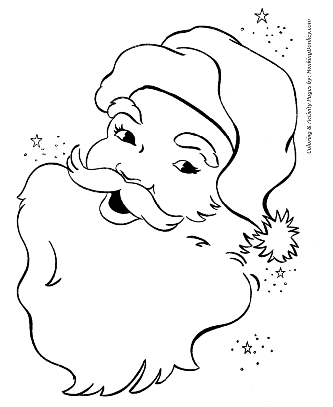 Santa claus coloring pages