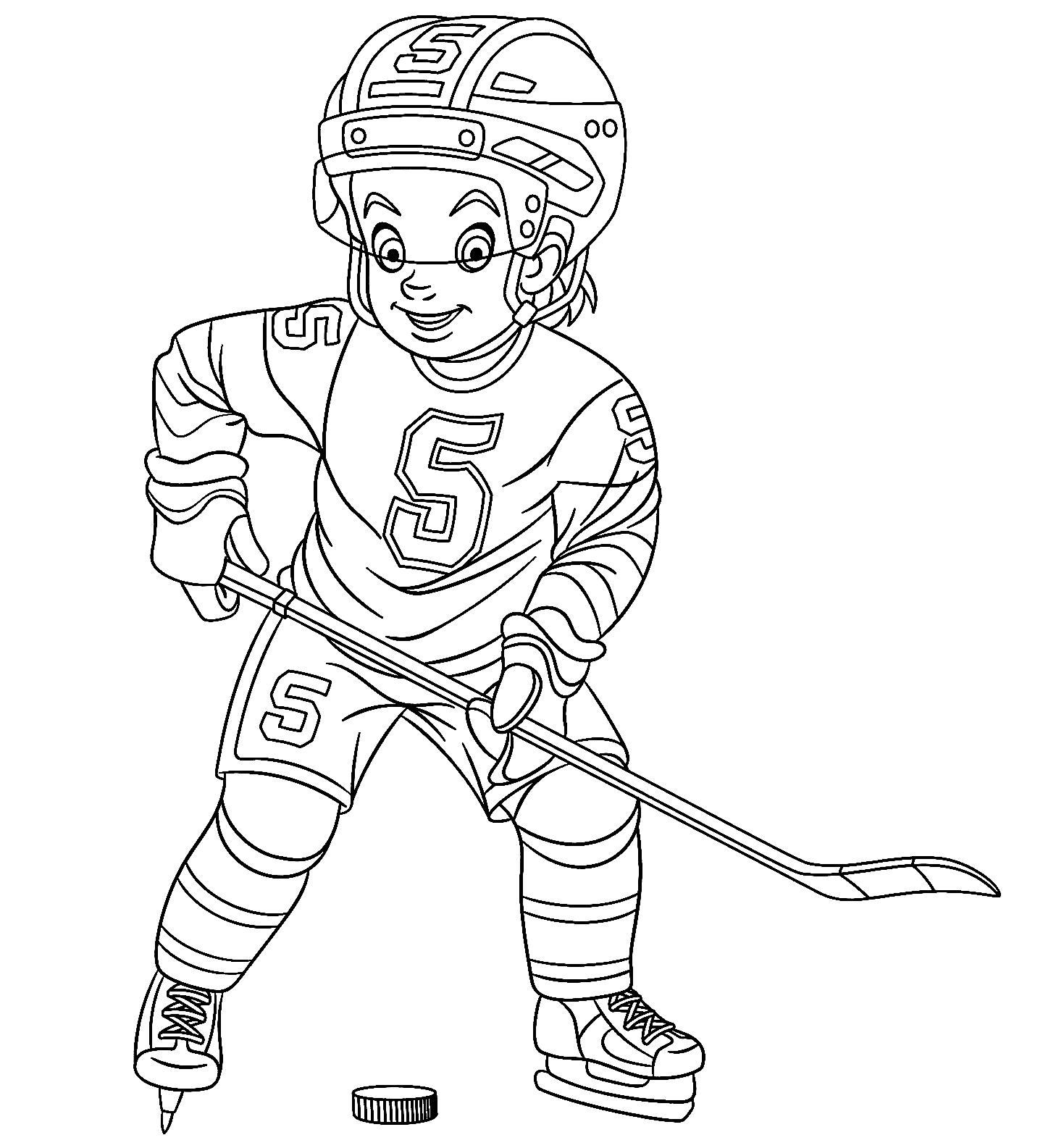 Hockey coloring pages printable for free download