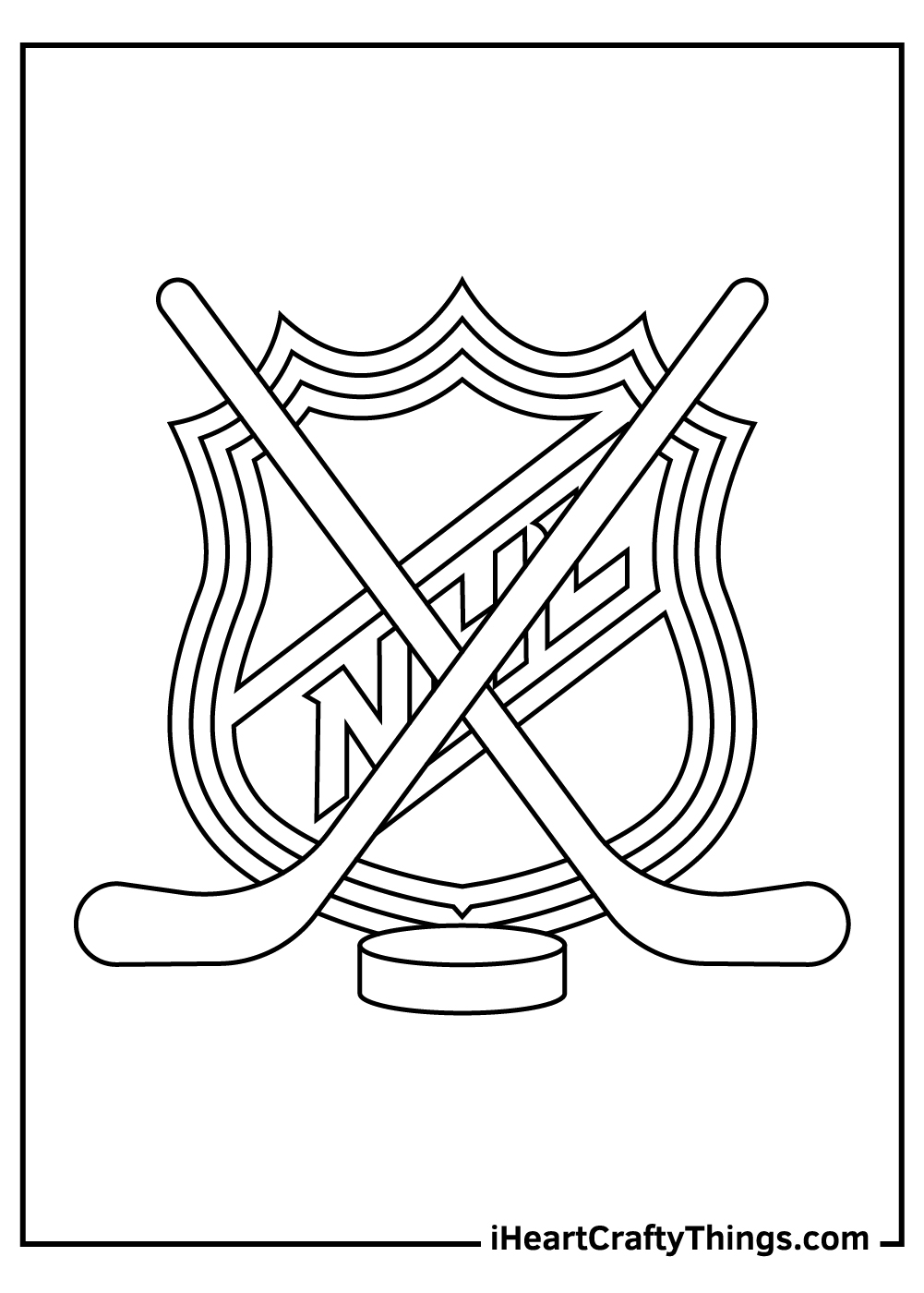 Hockey nhl coloring pages free pdf printables