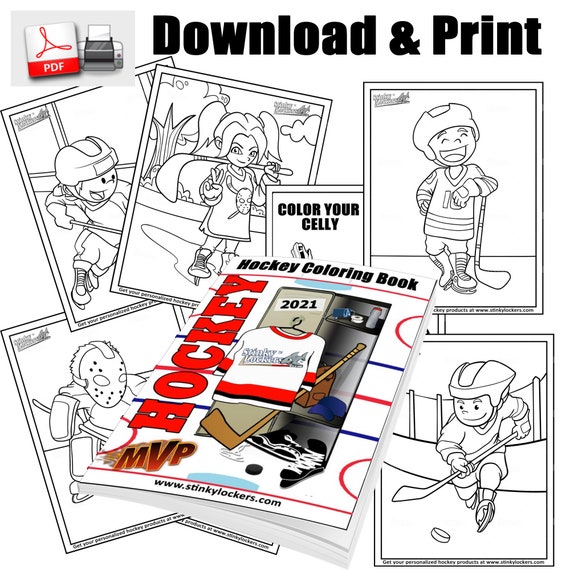 Hockey coloring pages printable ice hockey coloring sheets and reduce screen time and stress with our fun kids activity color sheets download now