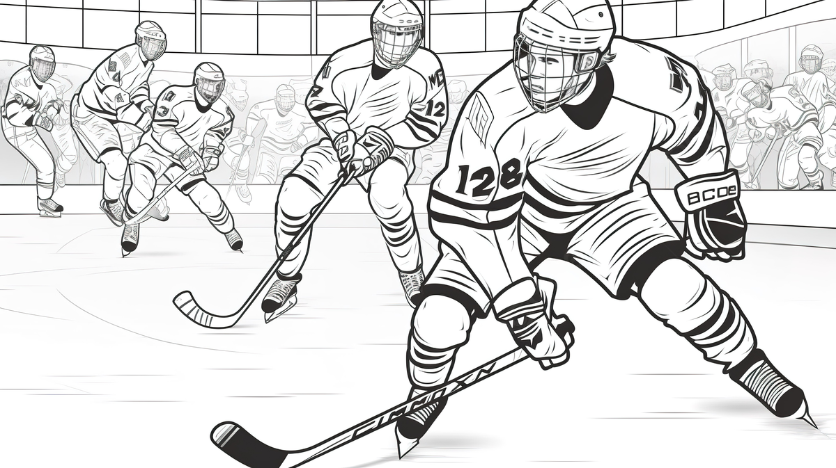 Nhl coloring pages for kids printable free download