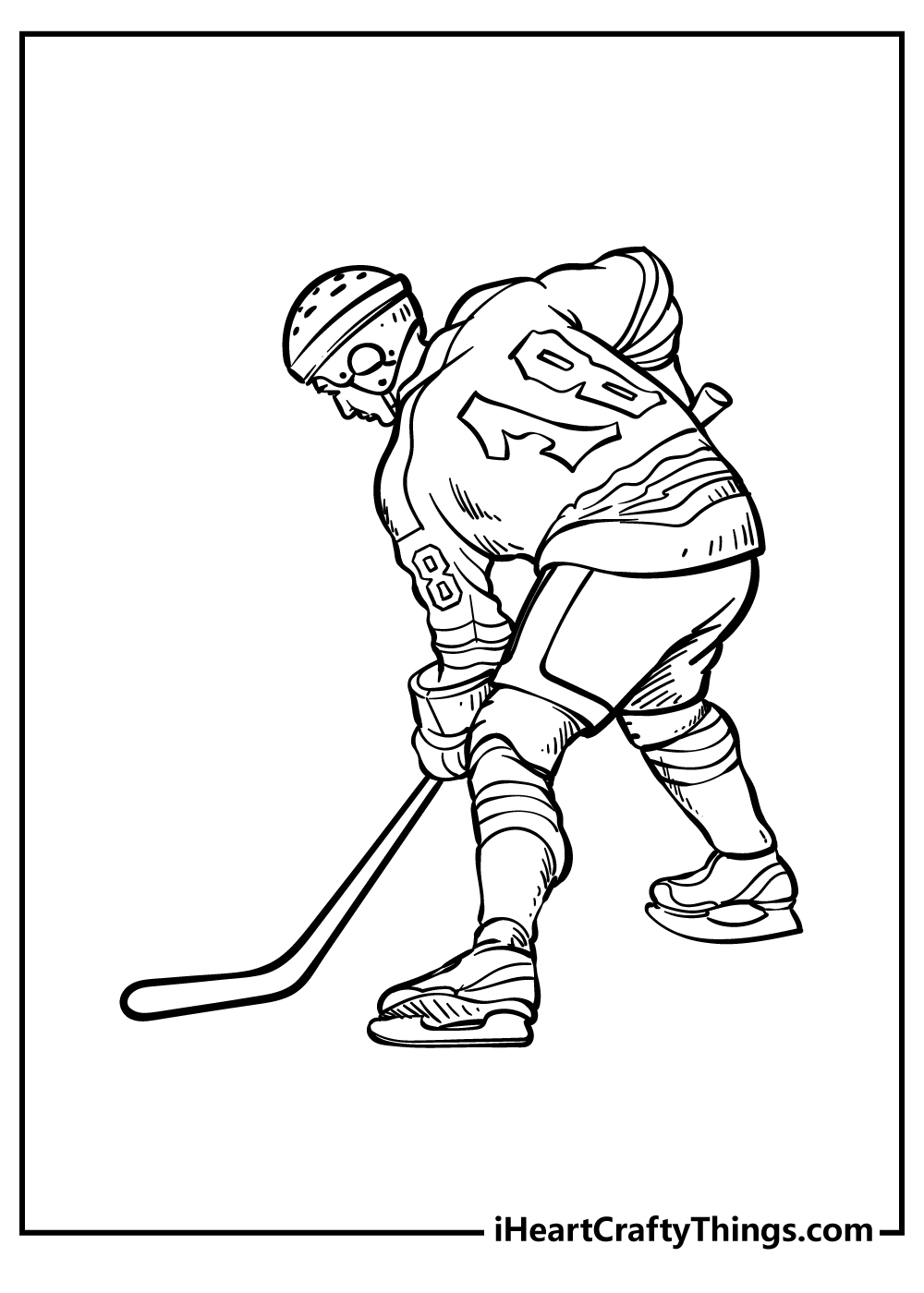 Hockey coloring pages free printables