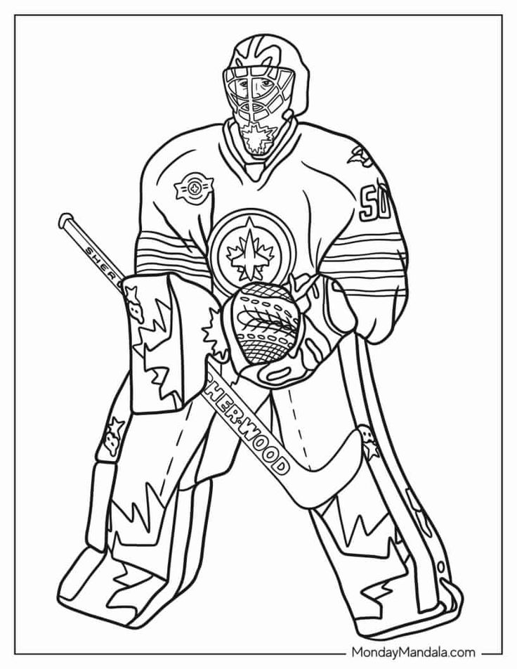 Hockey nhl coloring pages free pdf printables in coloring pages hockey color