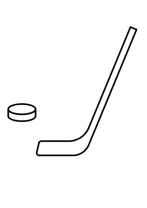 Coloring pages hockey stick coloring page