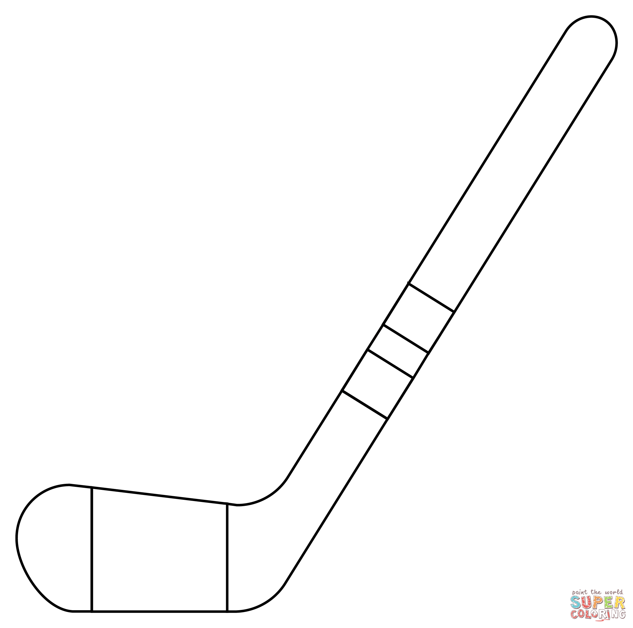 Ice hockey stick coloring page free printable coloring pages