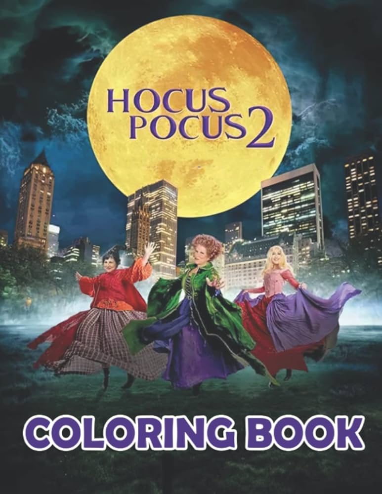 Håcus påcus coloring book håcus påcus jumbo coloring book with high quality images as kids gift vincent hcs martha books