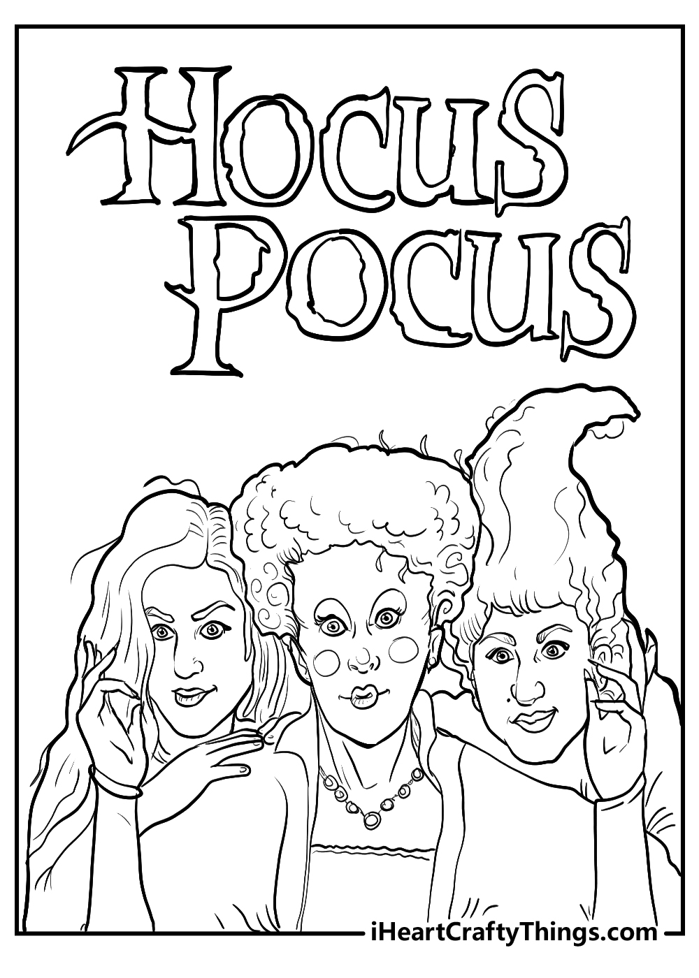 Printable hocus pocus coloring pages updated