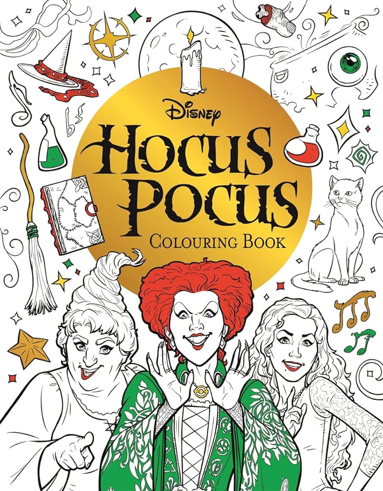 Disney hocus pocus louring book lour your way through salem with the sanderson sisters walt disney walt disney books