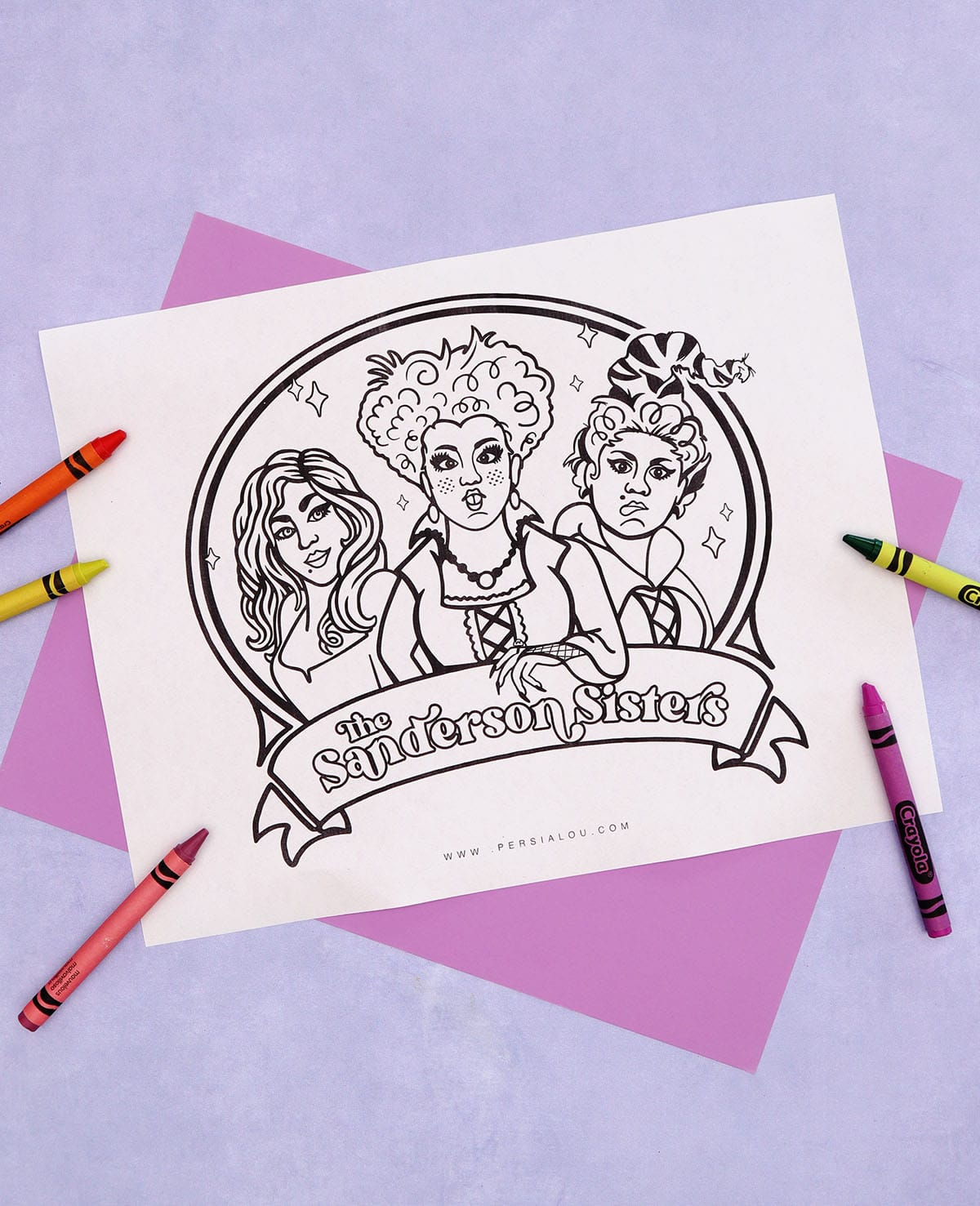 Free hocus pocus sanderson sisters coloring page