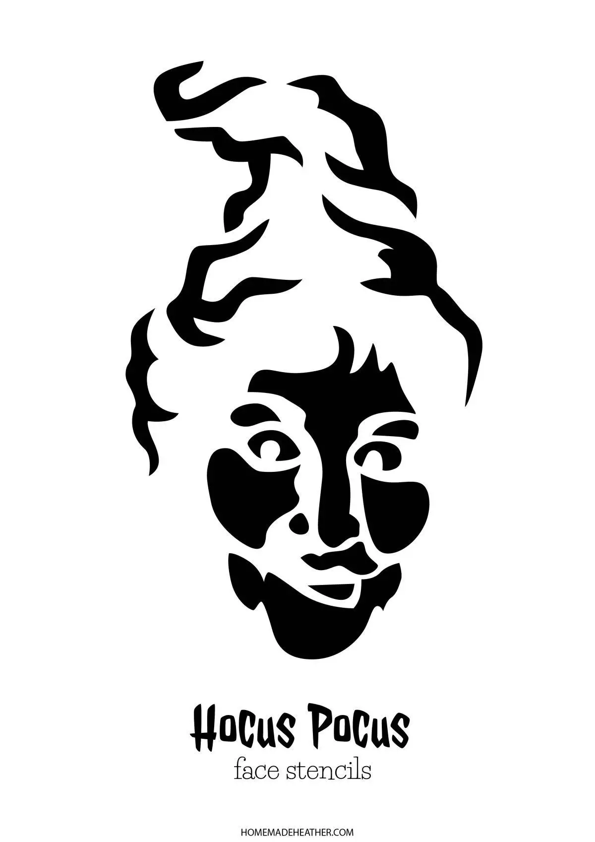 Hocus pocus free pumpkin stencil