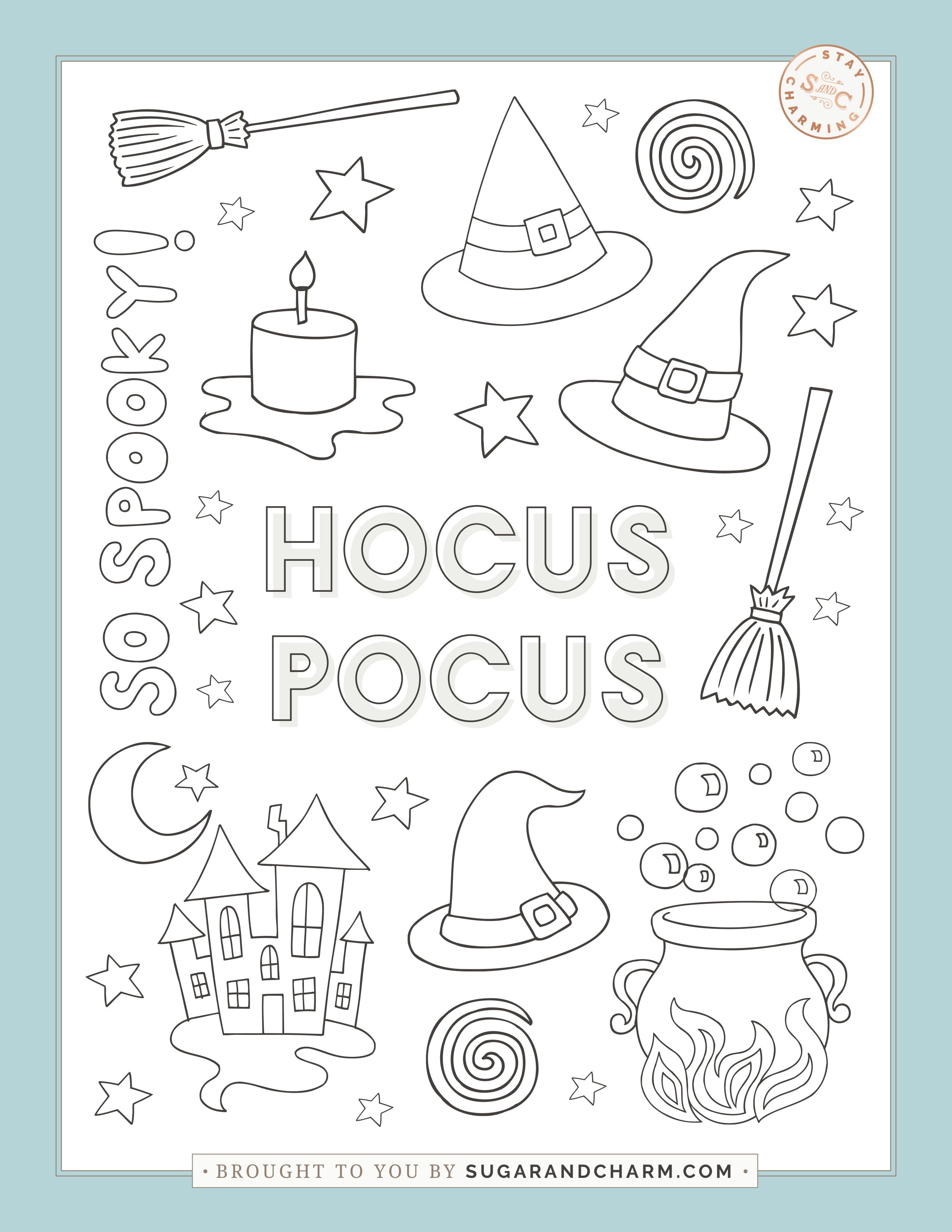 Easy cute halloween coloring pages for anyone