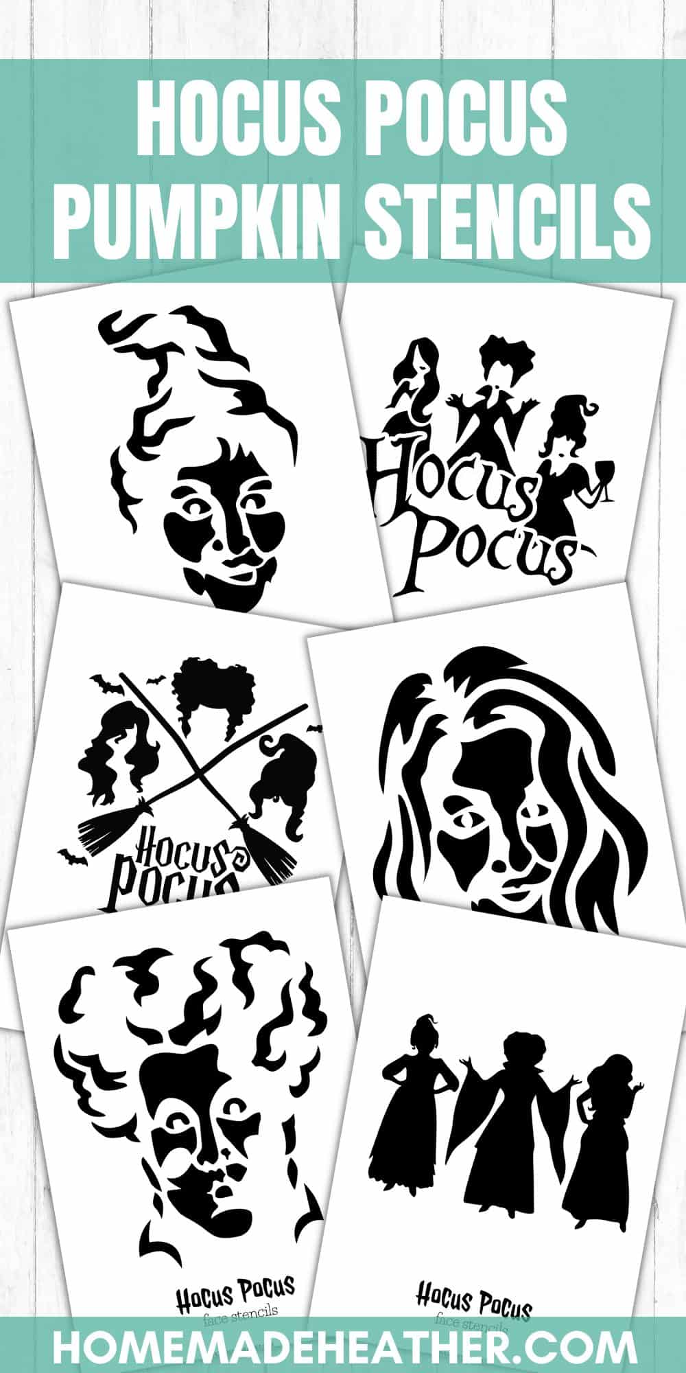 Hocus pocus pumpkin carving stencils homemade heather