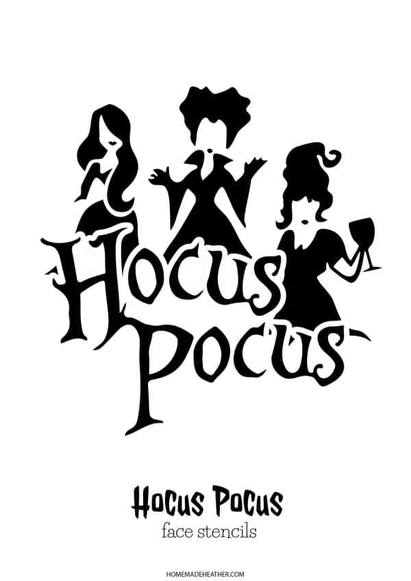 Hocus pocus pumpkin carving stencils homemade heather