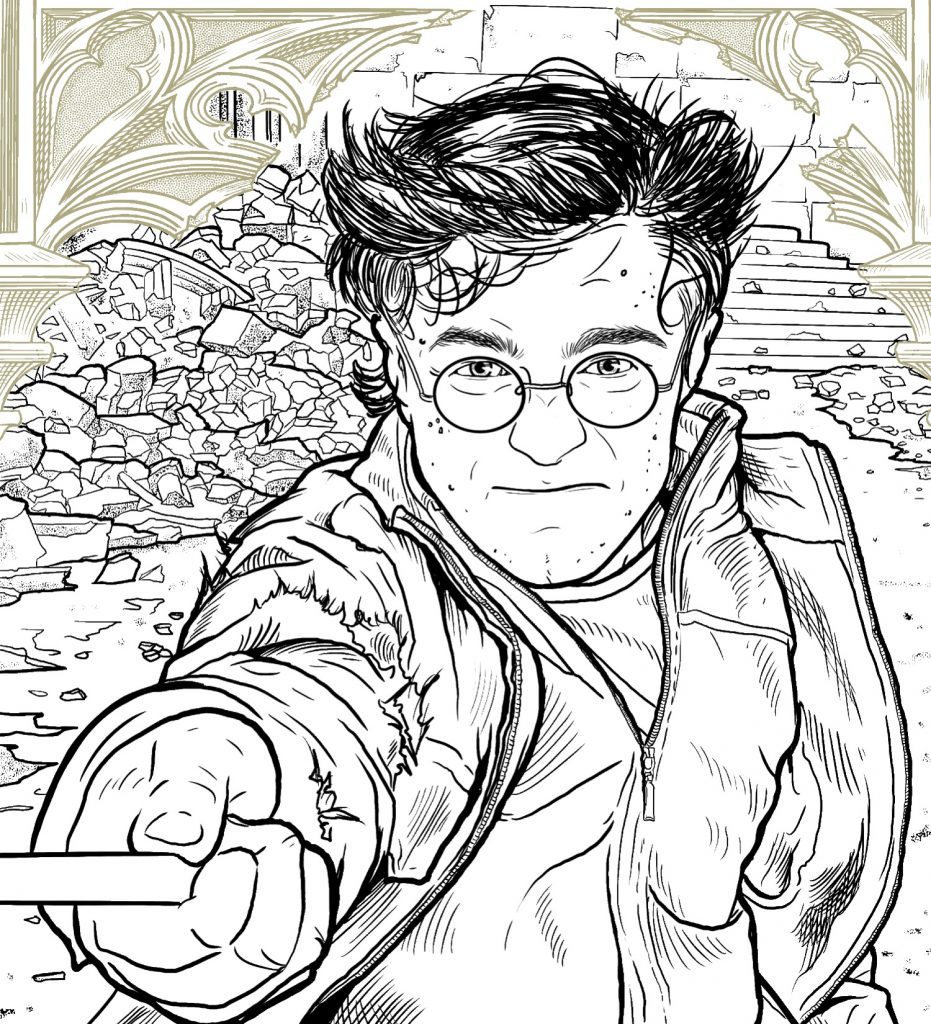 Exclusive look at new harry potter colouring book from insight editions