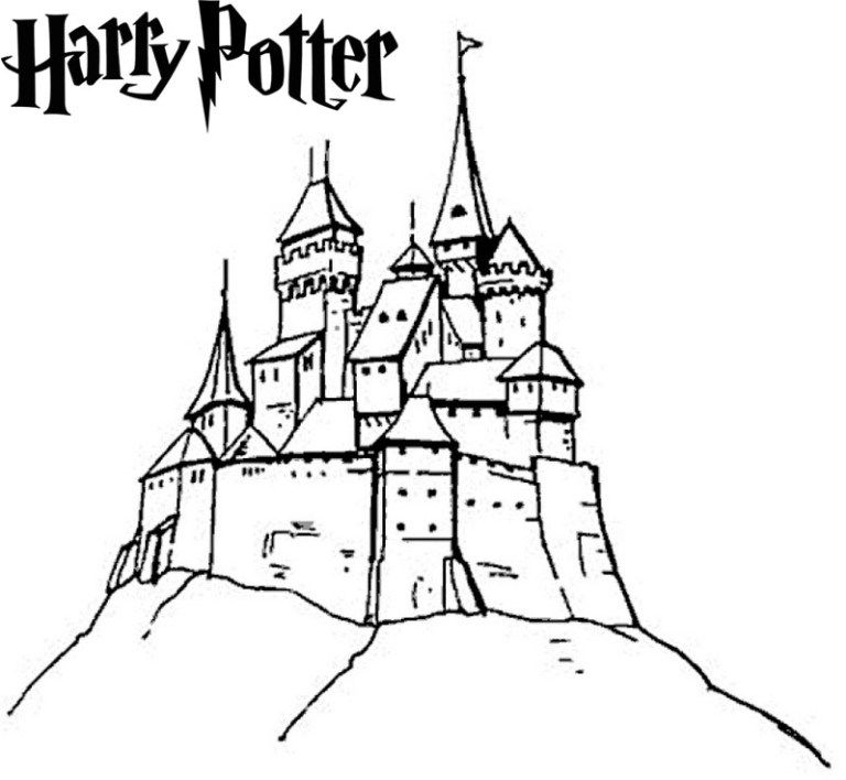 Magnificent harry potter hogwarts castle coloring page castle coloring page princess coloring pages coloring pages for kids