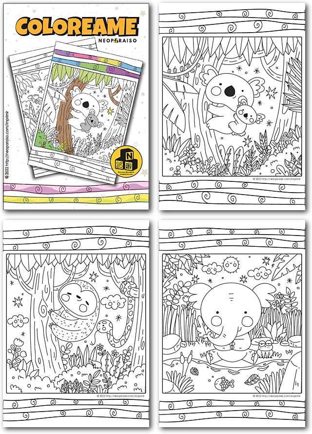 Cuadernillo colorãame de animales en pdf gratis