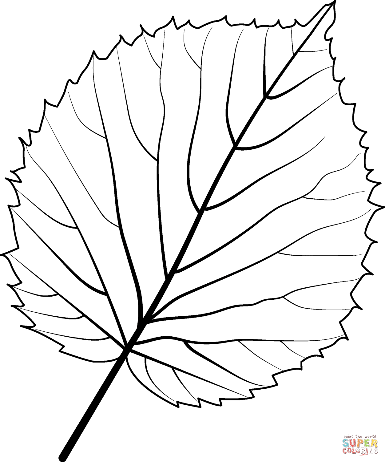 Dibujo de hoja de ãrbol de paãuelo para colorear dibujos para colorear imprimir gratis