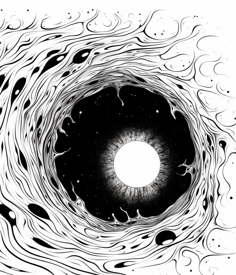 Black hole coloring pages