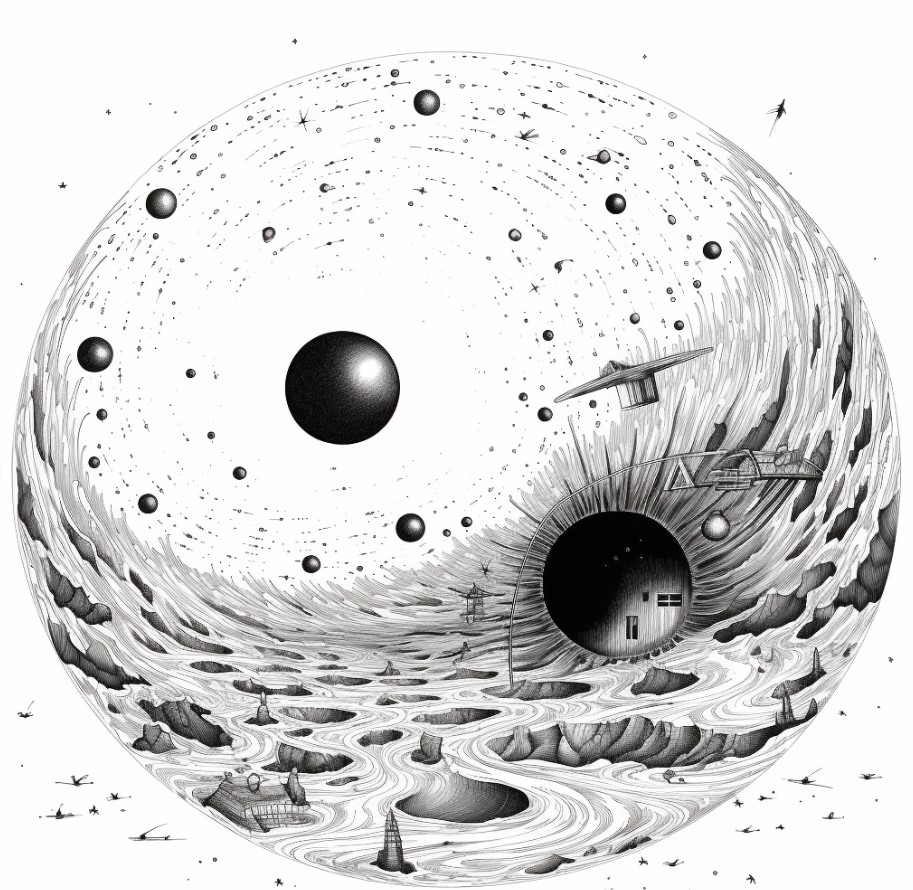 Black hole coloring pages