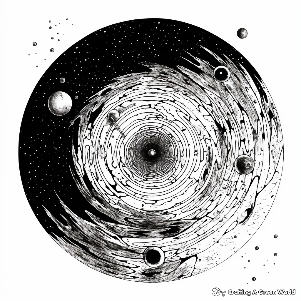 Black hole coloring pages