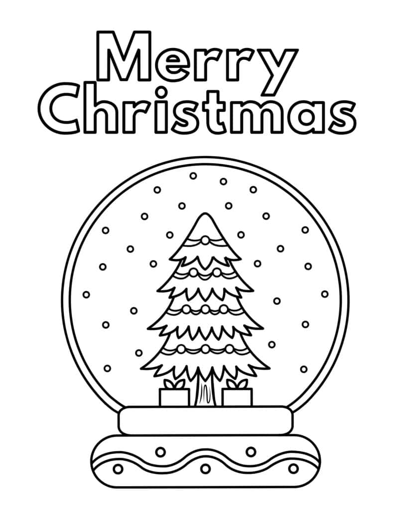 Free christmas coloring pages for kids