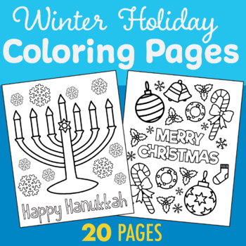 Winter coloring pages