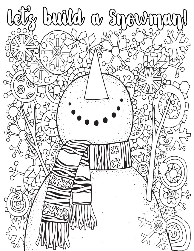 Holiday coloring pages and creating holiday traditions