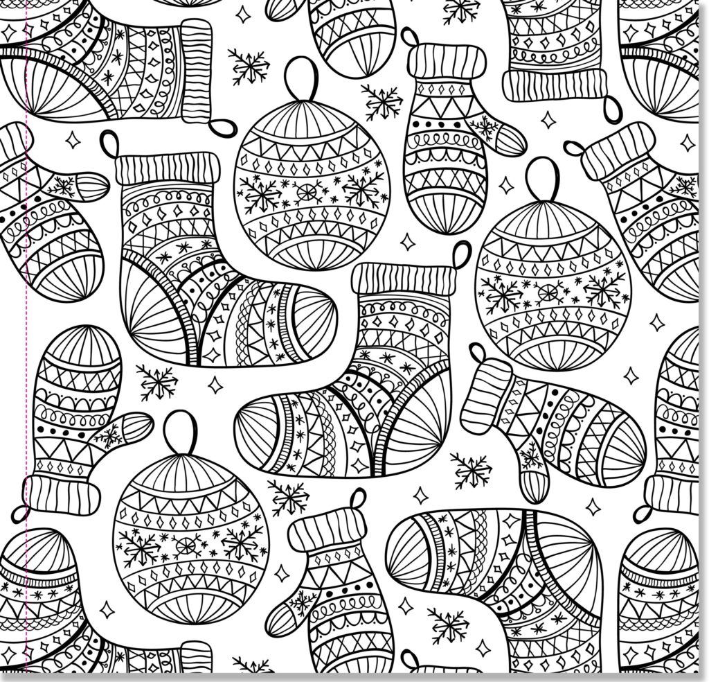 Christmas coloring pages for adults