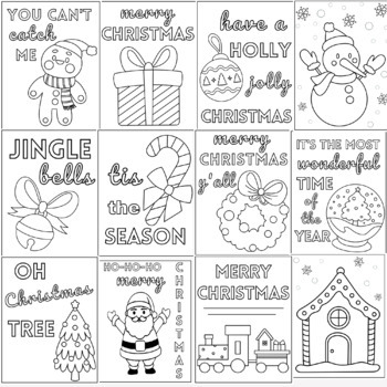 Christmas coloring pages pdf