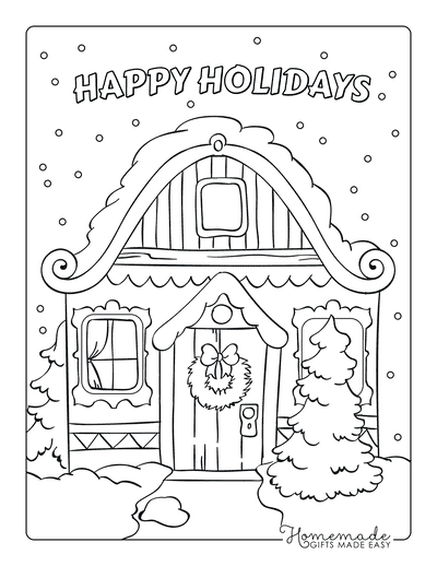 Free christmas coloring pages for kids adults