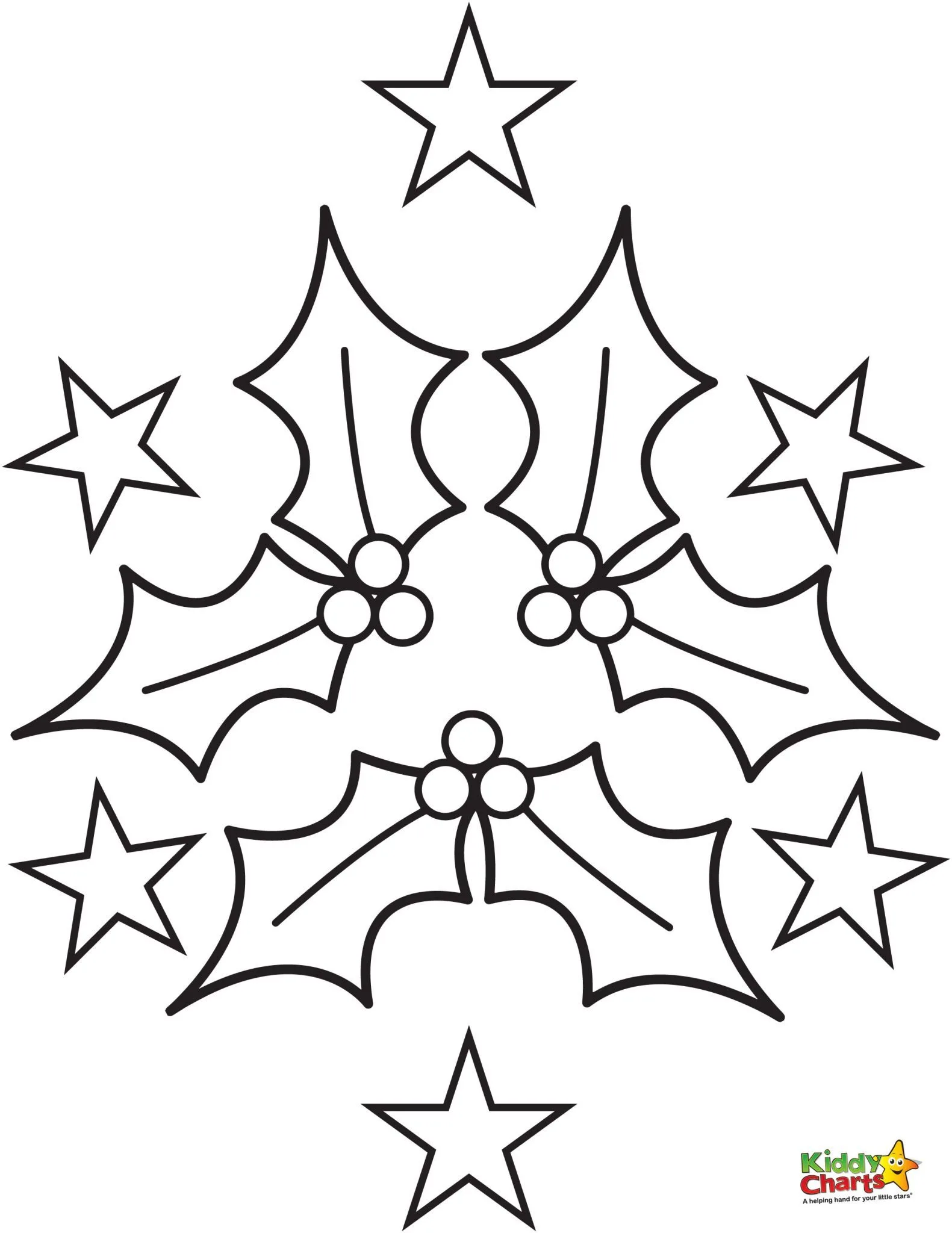 Holly coloring pages