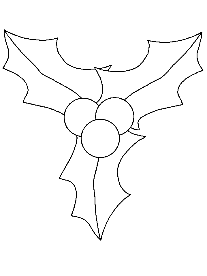 Holly coloring pages