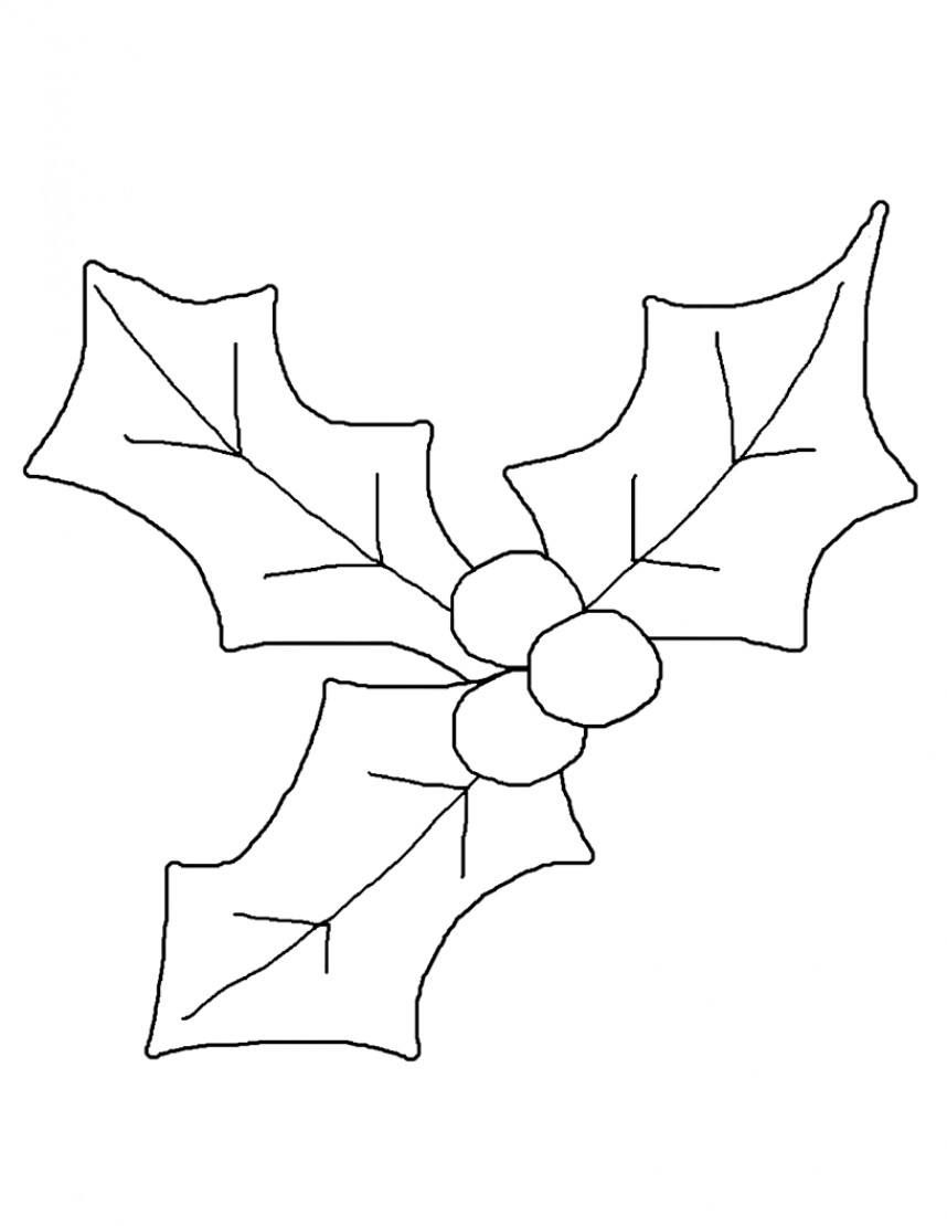 Holly coloring pages
