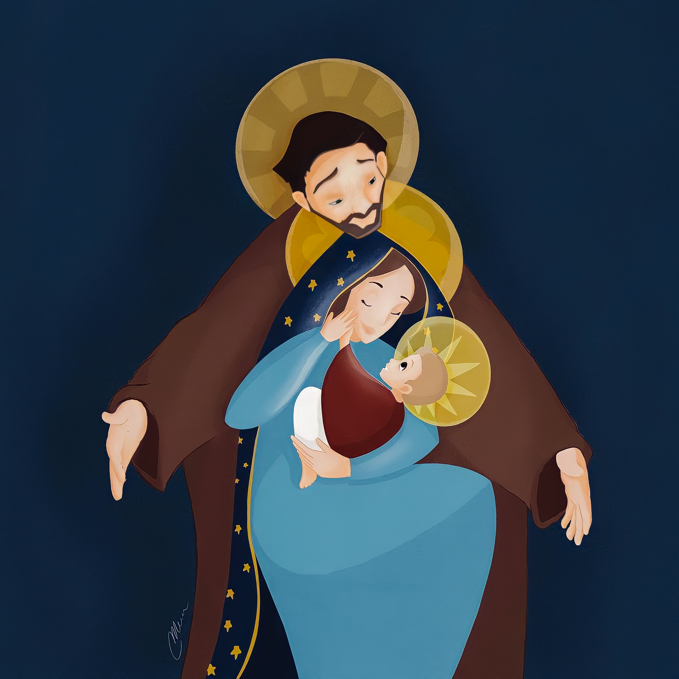 Holy family â art work hd image wallpaper â nelson mcbs