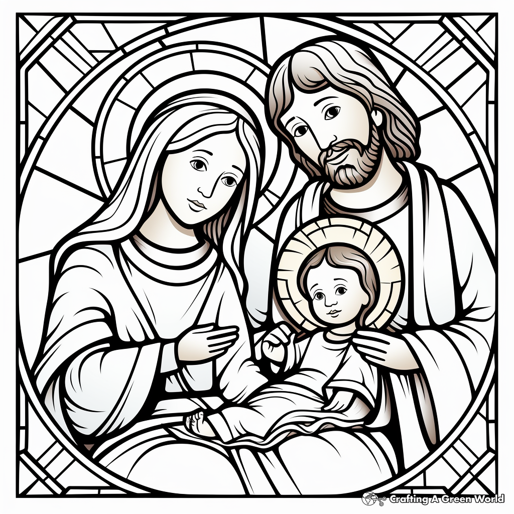 Nativity coloring pages