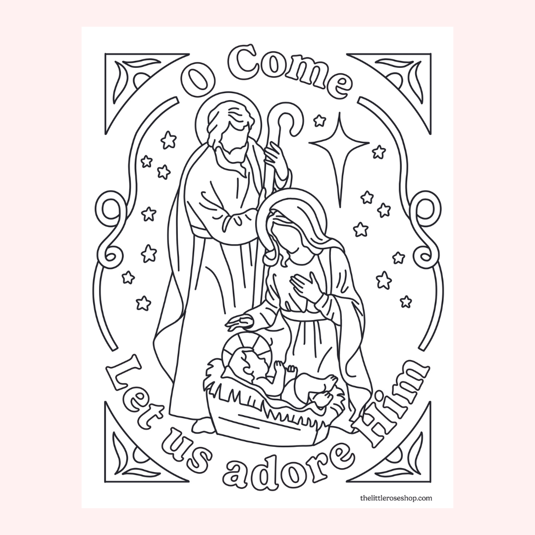 Coloring pages vault â the little rose shop