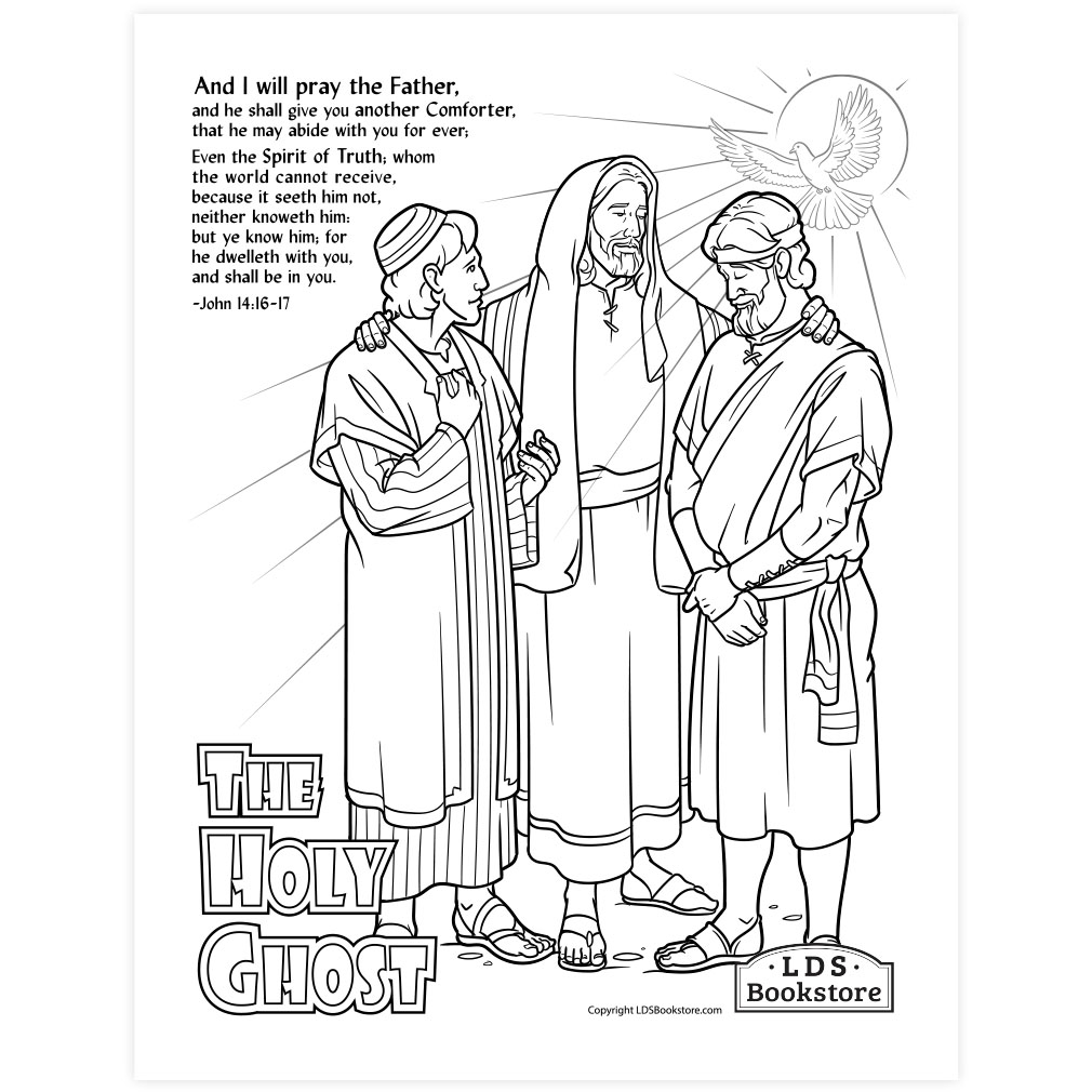 The holy ghost as a forter coloring page