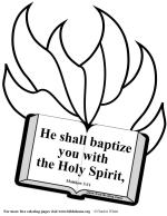 Free bible coloring pages about the holy spirit