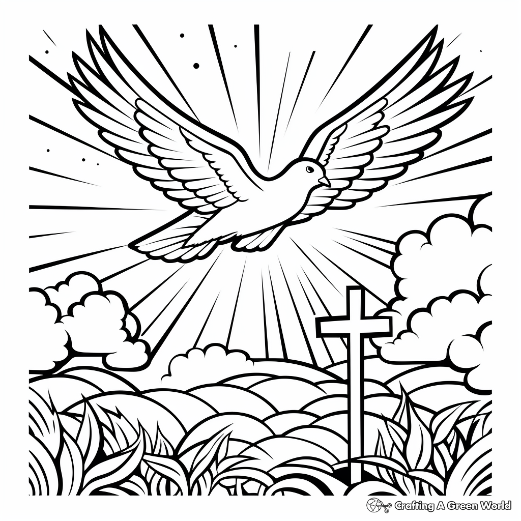 Holy spirit coloring pages