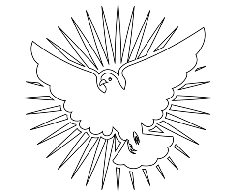 Holy spirit coloring page free printable coloring pages