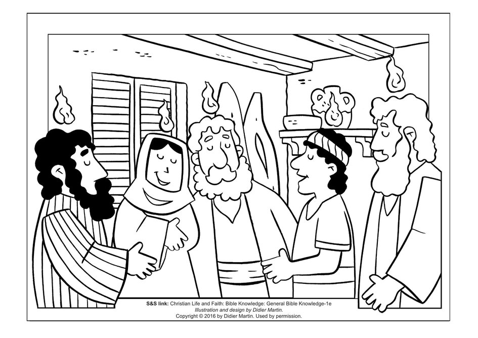 Coloring page the acts of the apostles the gift of the holy spirit my wonder studio