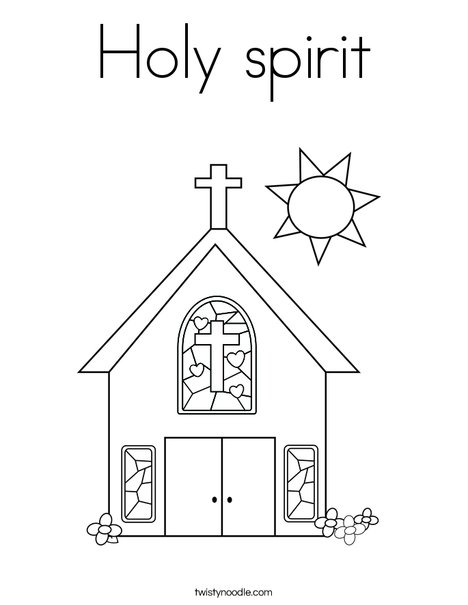 Holy spirit coloring page